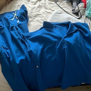 Royal blue figs scrubs - never worn.